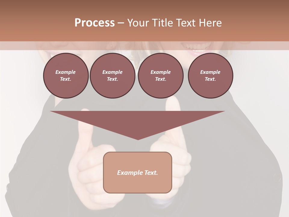 Studentin Zusammen Frau PowerPoint Template