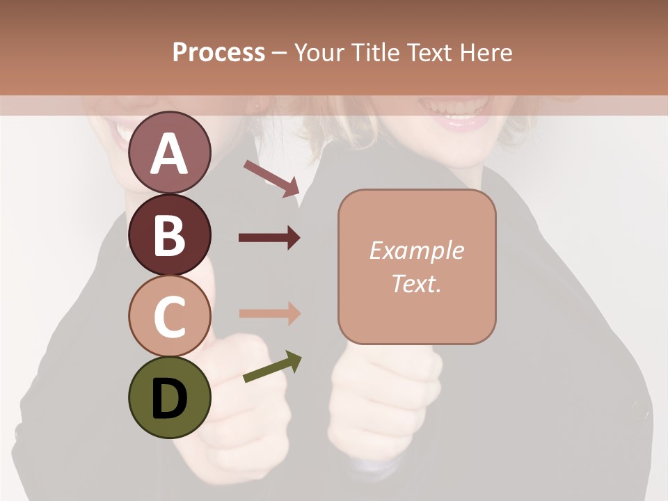 Studentin Zusammen Frau PowerPoint Template