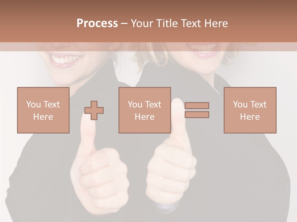 Studentin Zusammen Frau PowerPoint Template