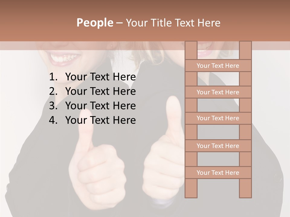 Studentin Zusammen Frau PowerPoint Template