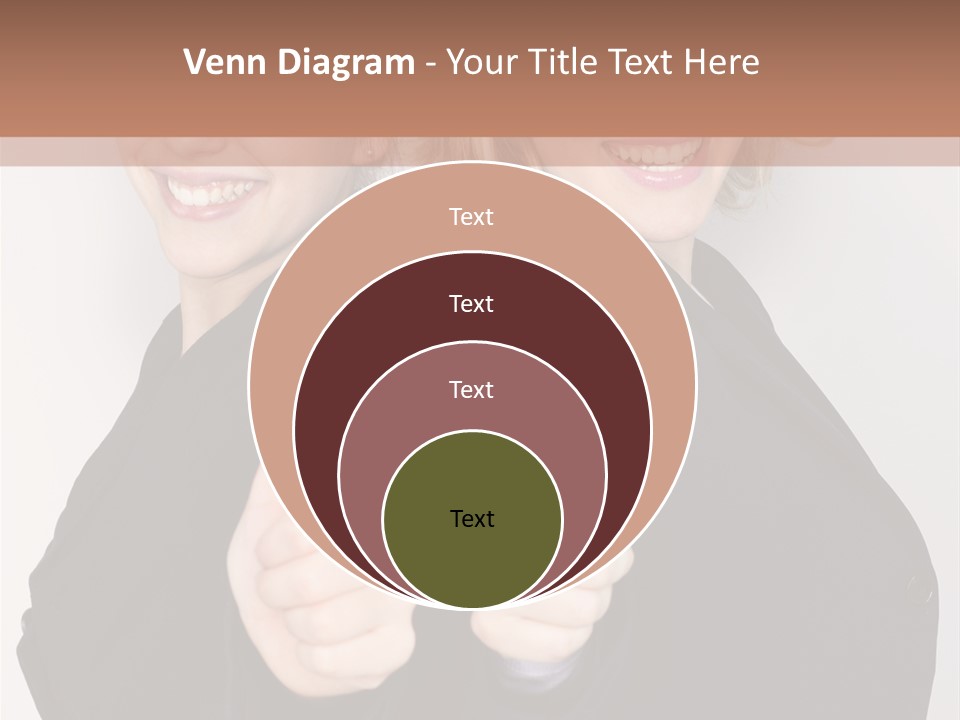 Studentin Zusammen Frau PowerPoint Template