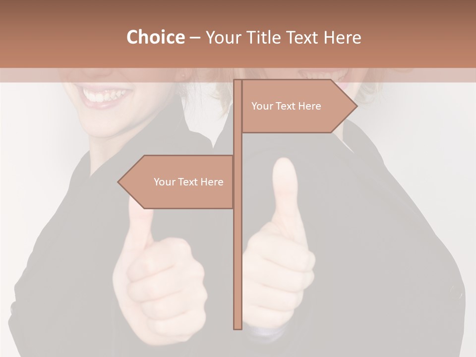 Studentin Zusammen Frau PowerPoint Template