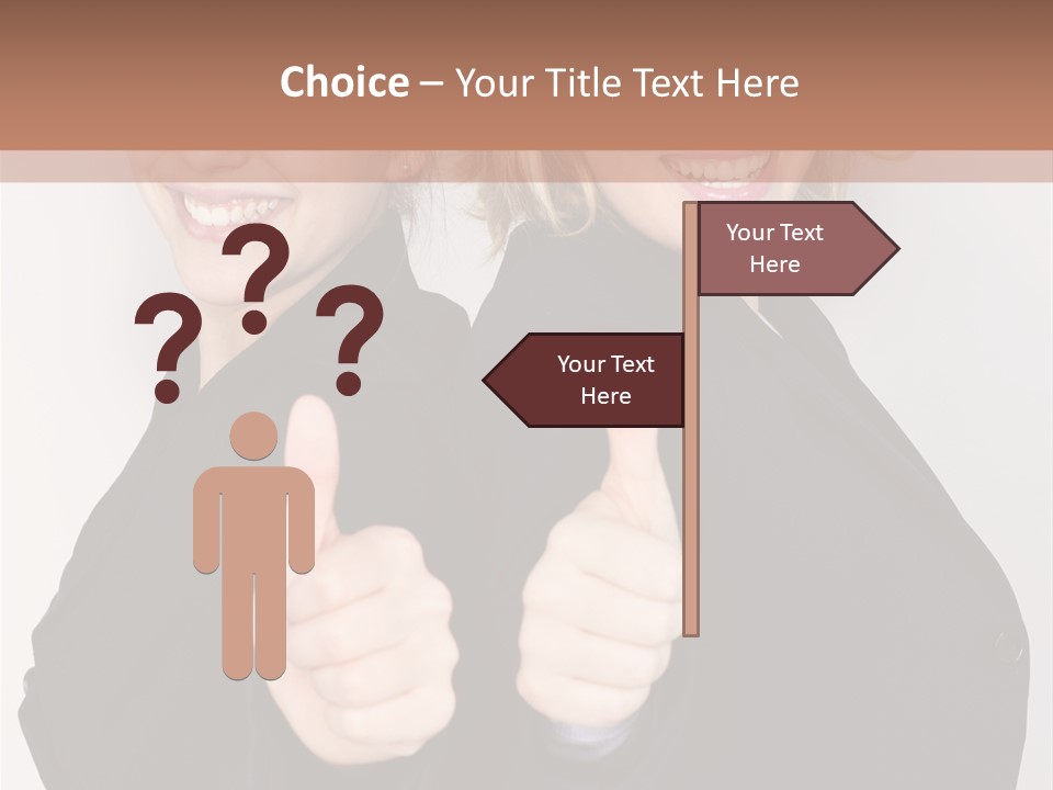 Studentin Zusammen Frau PowerPoint Template