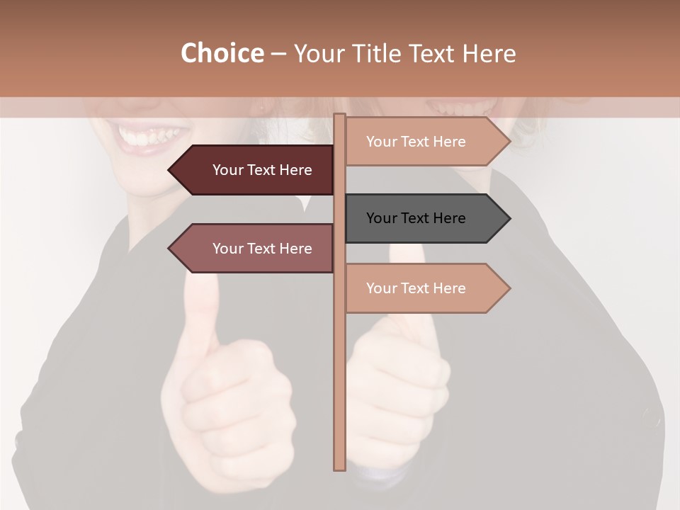 Studentin Zusammen Frau PowerPoint Template