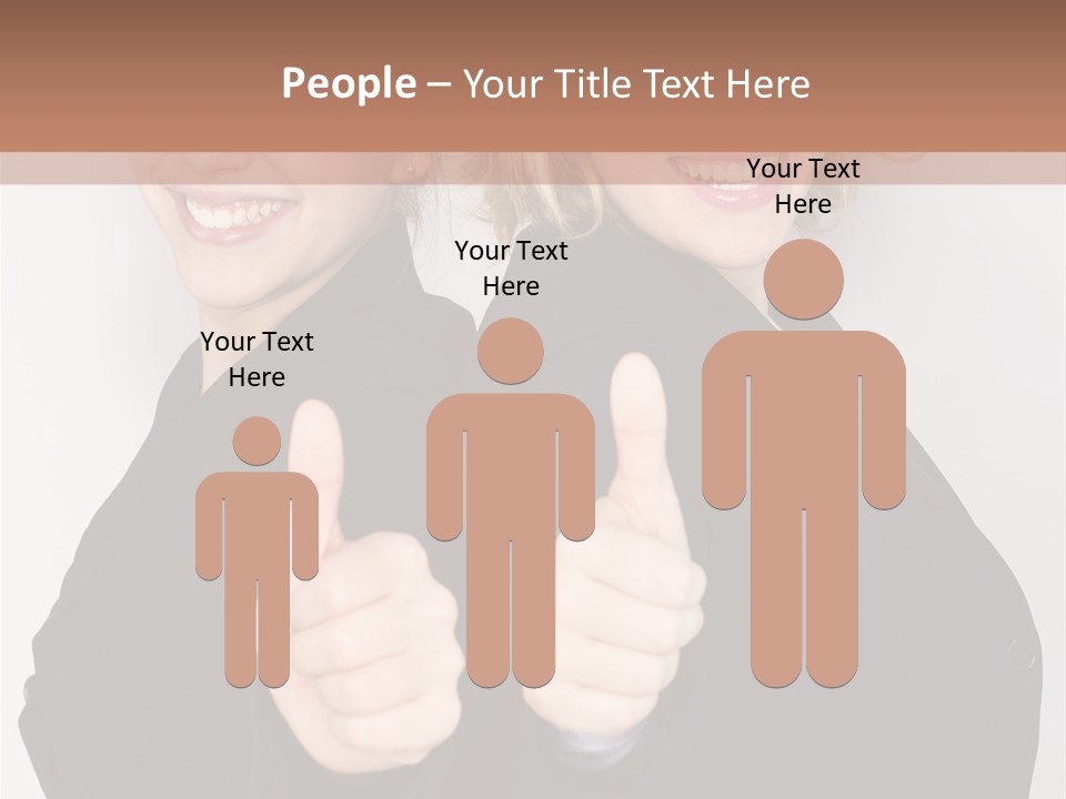 Studentin Zusammen Frau PowerPoint Template