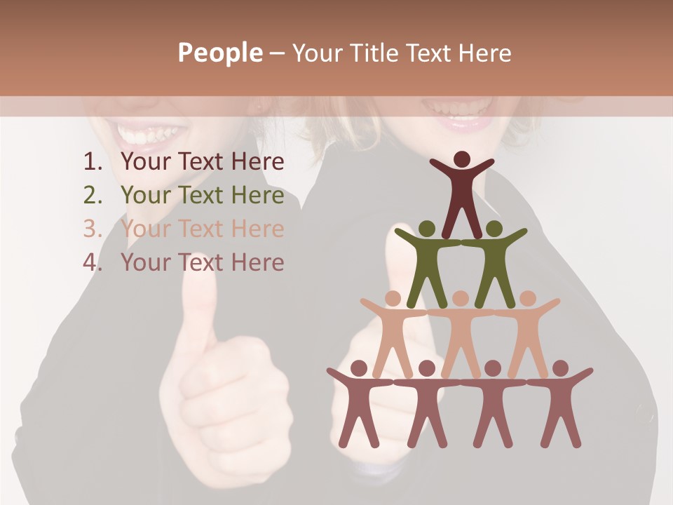 Studentin Zusammen Frau PowerPoint Template