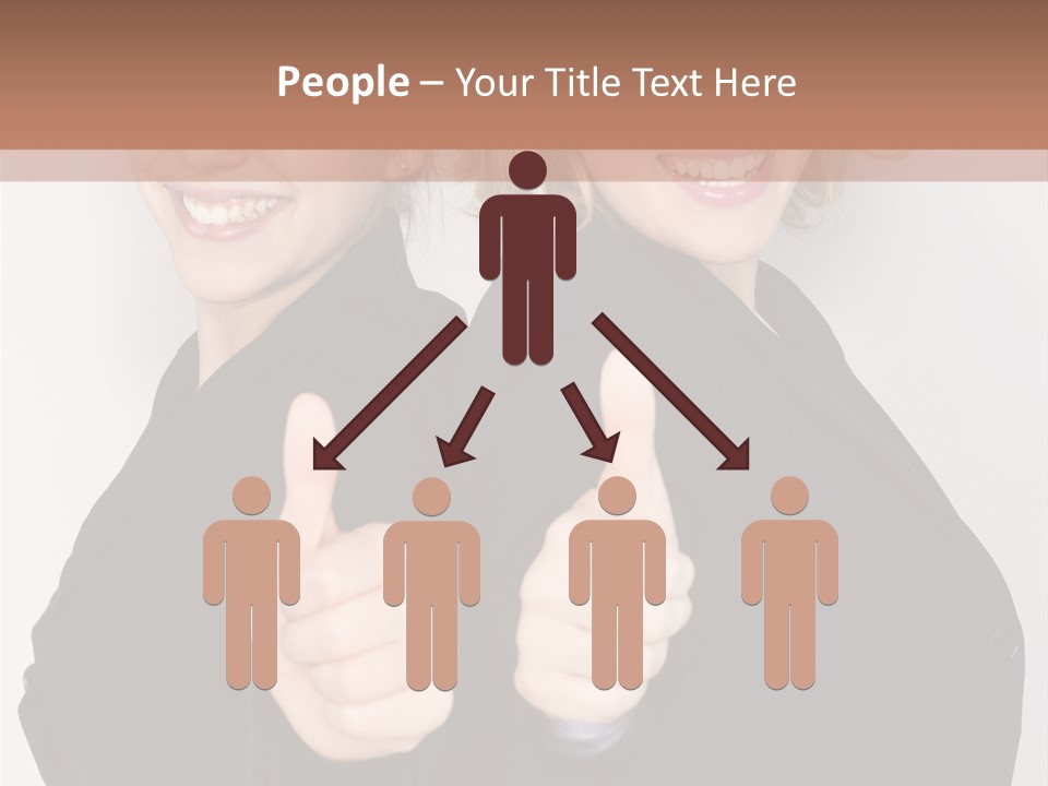 Studentin Zusammen Frau PowerPoint Template