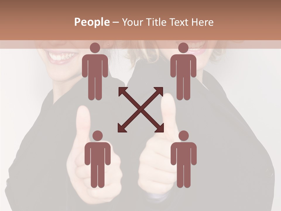 Studentin Zusammen Frau PowerPoint Template