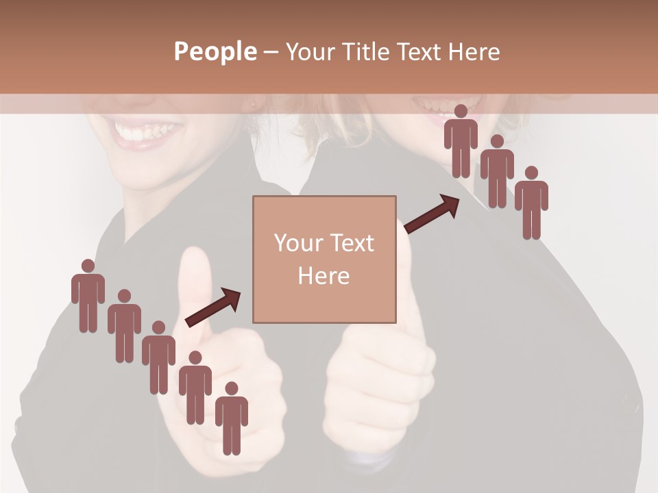 Studentin Zusammen Frau PowerPoint Template