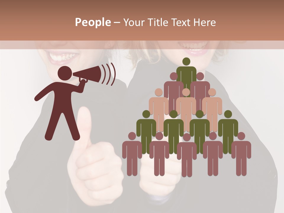 Studentin Zusammen Frau PowerPoint Template