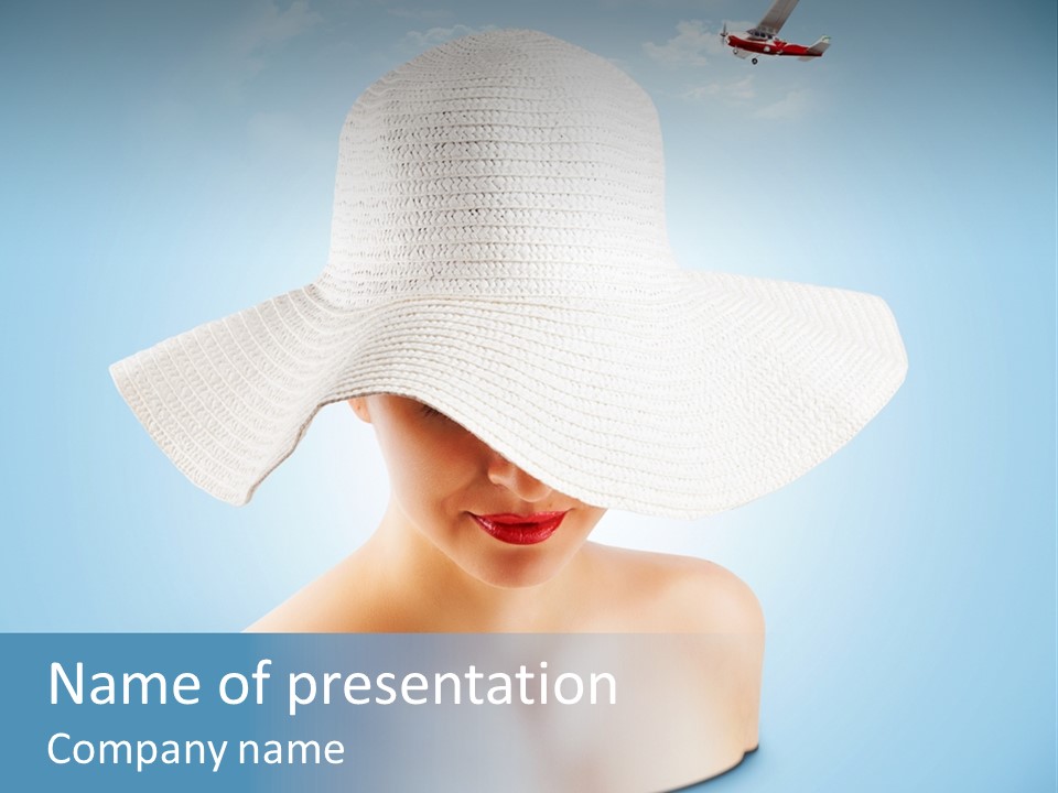 Travel Background Clouds PowerPoint Template