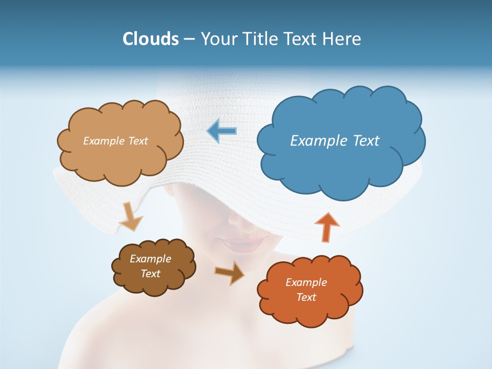 Travel Background Clouds PowerPoint Template