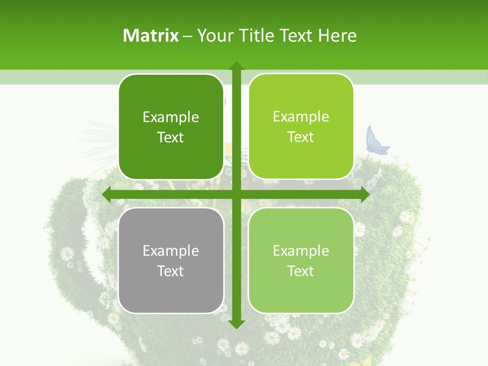 Health Cup Herb PowerPoint Template