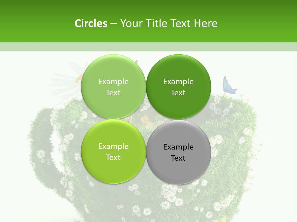 Health Cup Herb PowerPoint Template