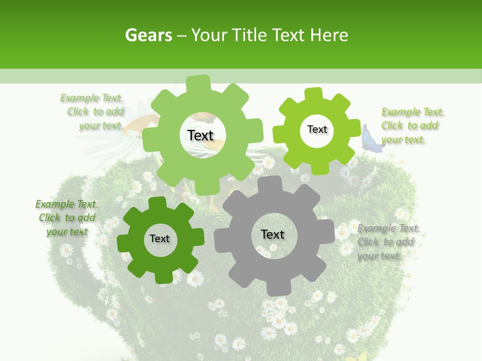 Health Cup Herb PowerPoint Template