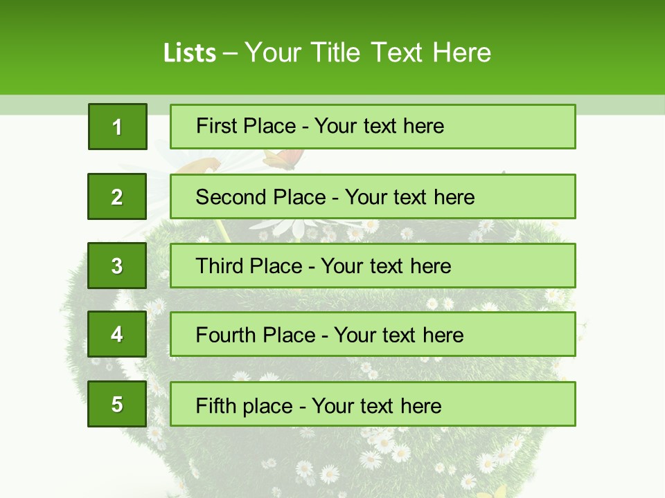 Health Cup Herb PowerPoint Template
