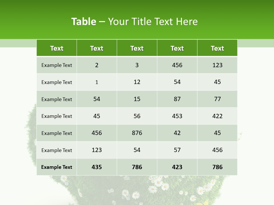 Health Cup Herb PowerPoint Template