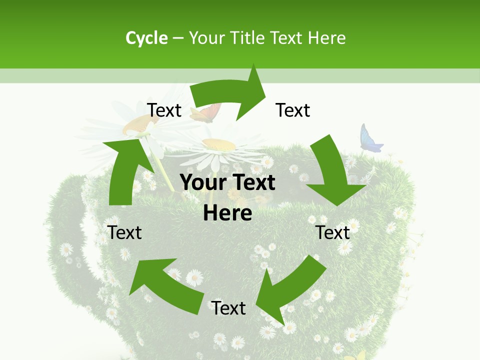 Health Cup Herb PowerPoint Template