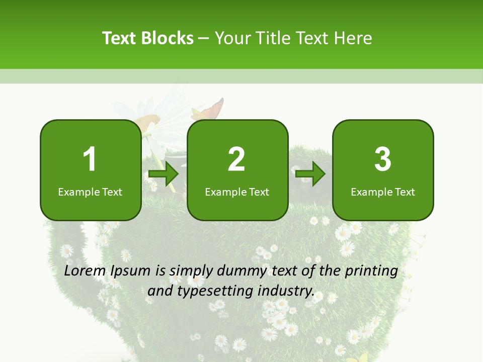 Health Cup Herb PowerPoint Template