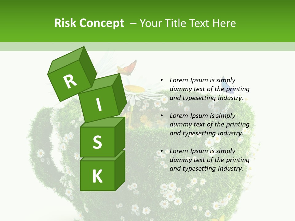 Health Cup Herb PowerPoint Template