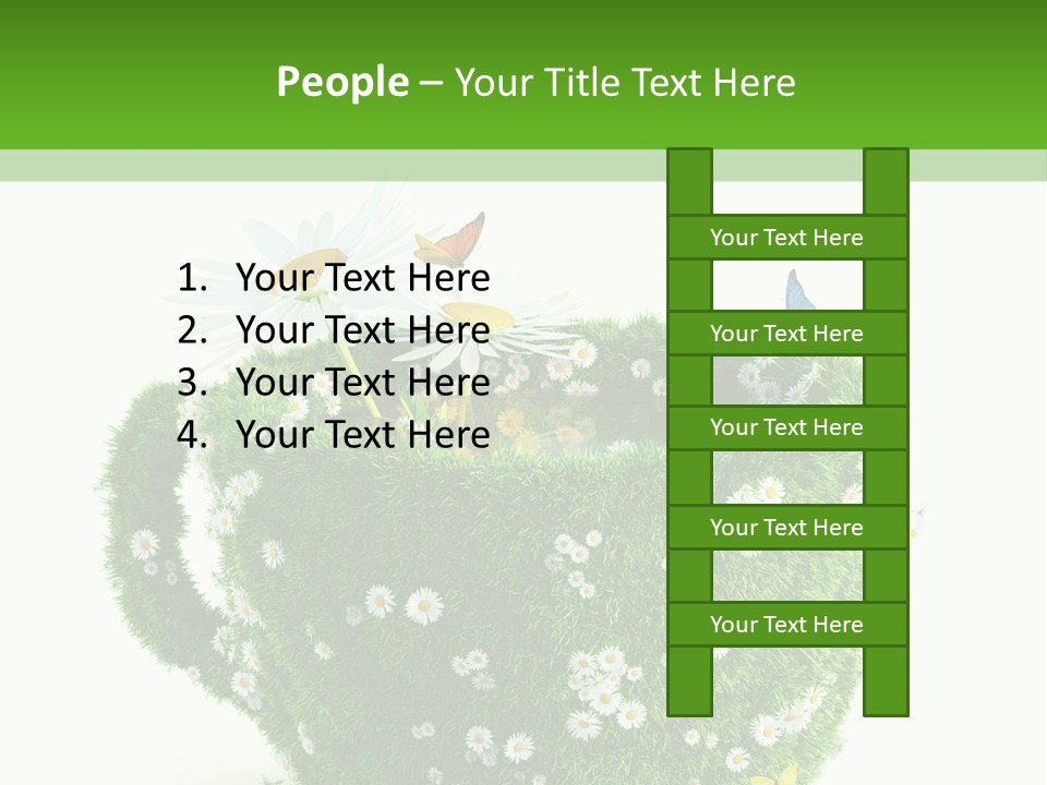 Health Cup Herb PowerPoint Template