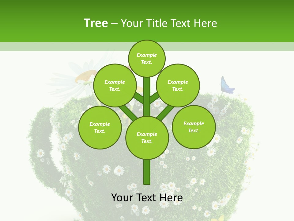 Health Cup Herb PowerPoint Template