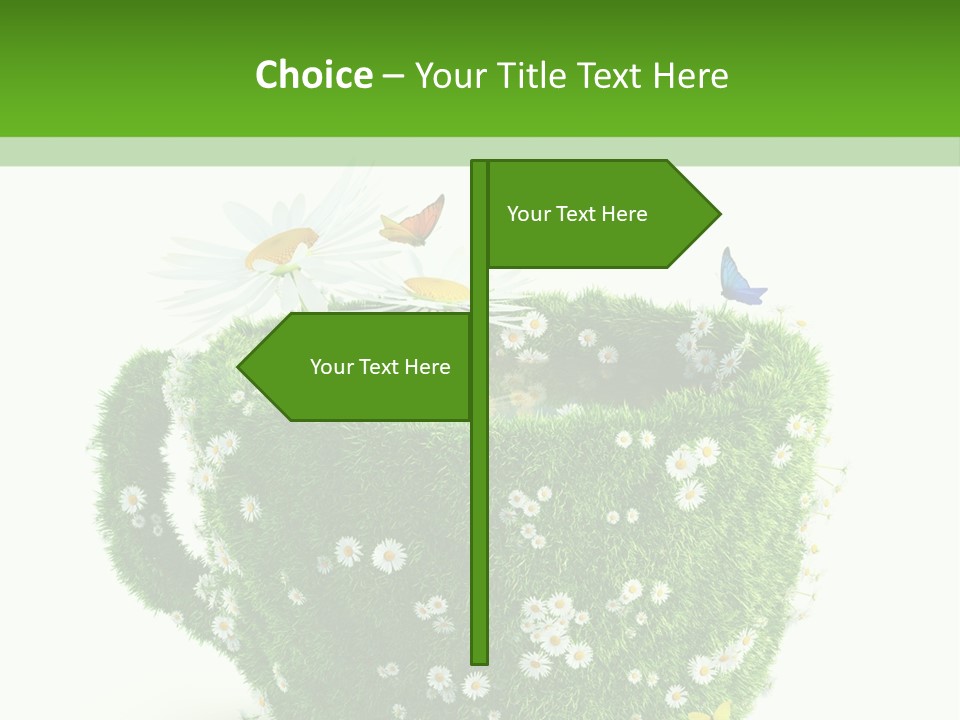 Health Cup Herb PowerPoint Template