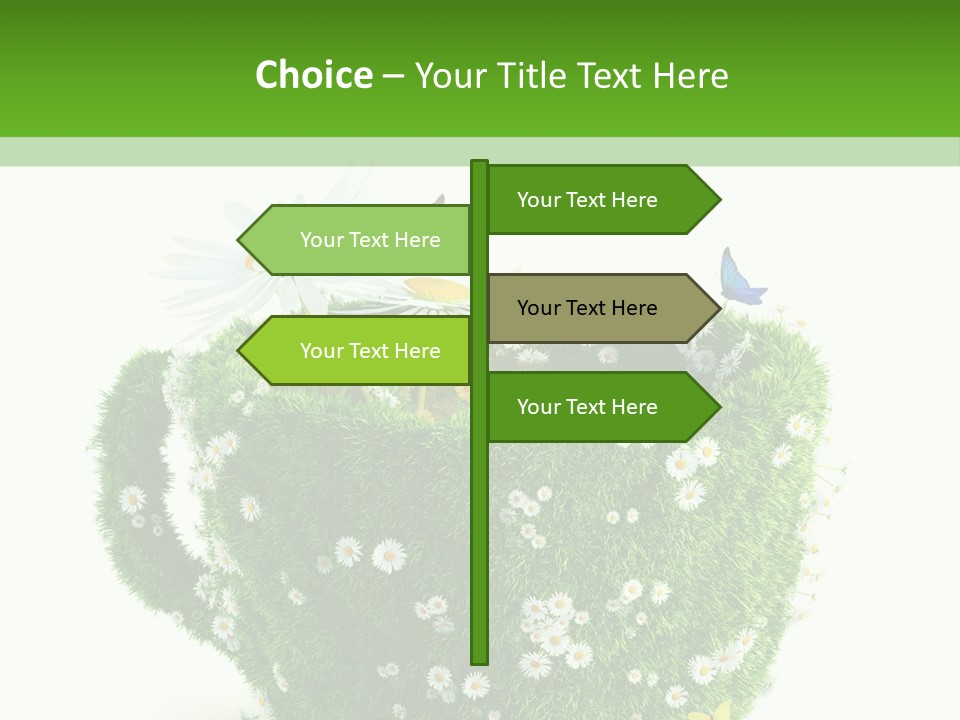 Health Cup Herb PowerPoint Template