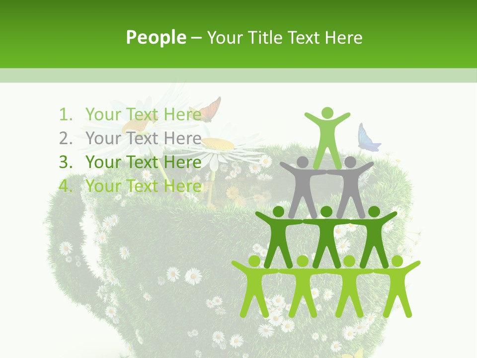 Health Cup Herb PowerPoint Template