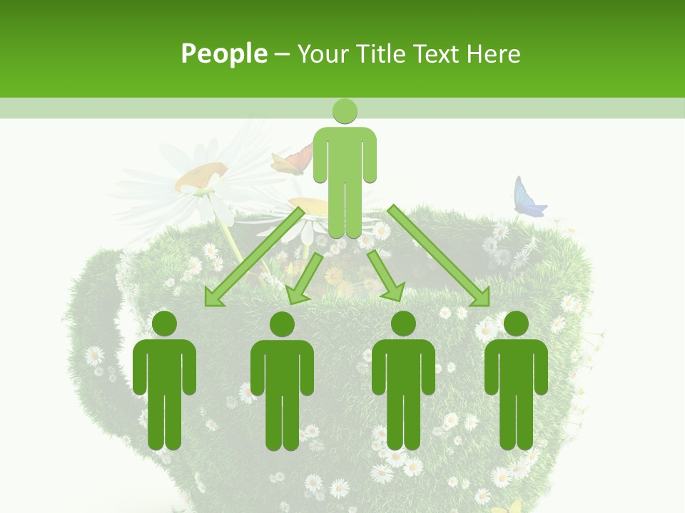 Health Cup Herb PowerPoint Template