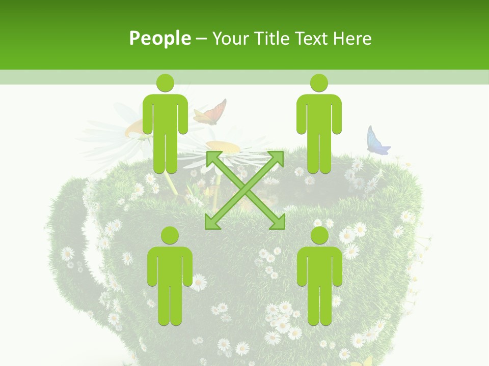 Health Cup Herb PowerPoint Template