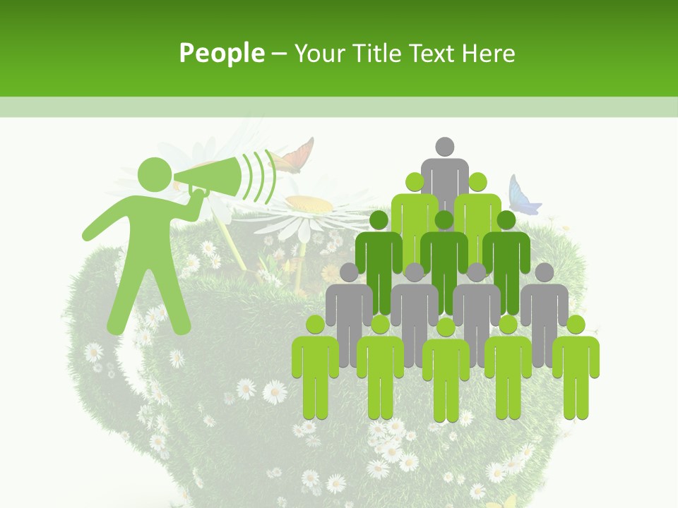 Health Cup Herb PowerPoint Template