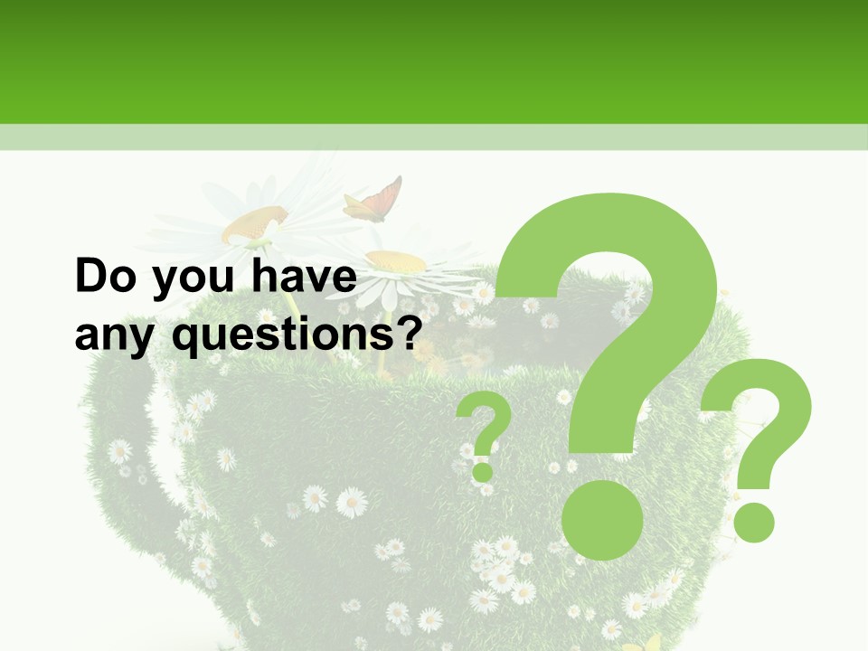 Health Cup Herb PowerPoint Template