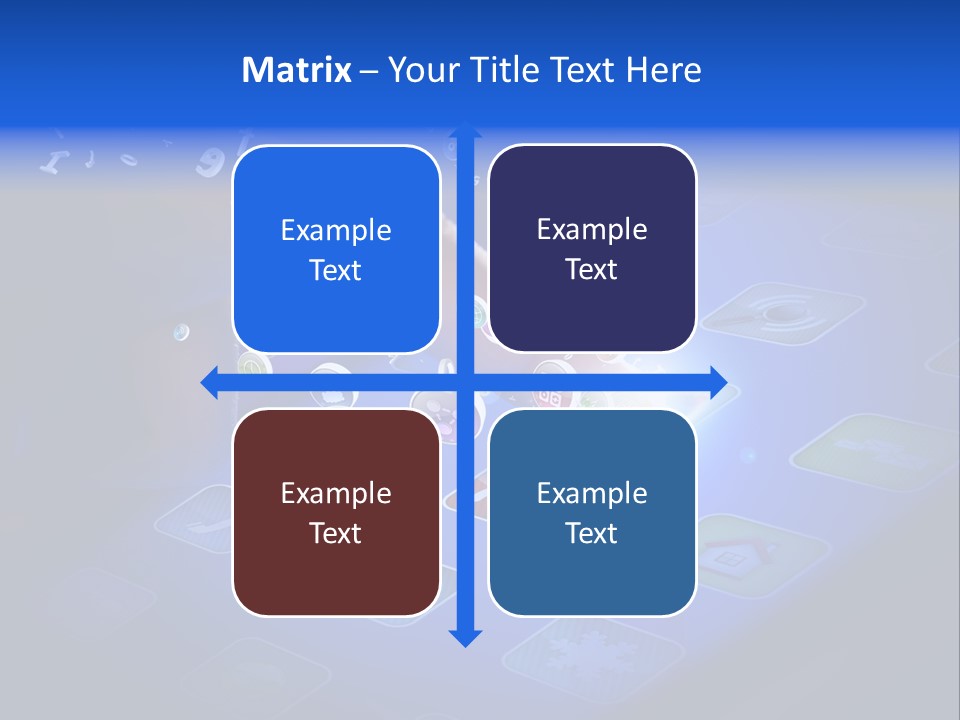 Future Tabletpc Blue PowerPoint Template