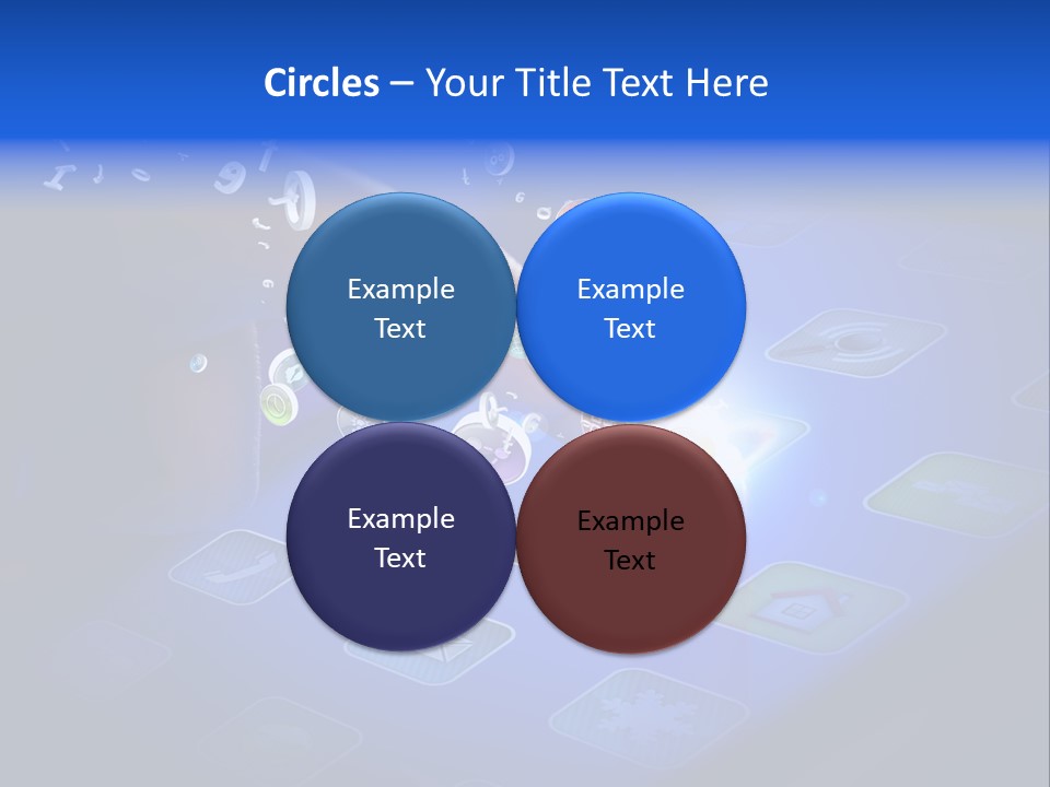 Future Tabletpc Blue PowerPoint Template