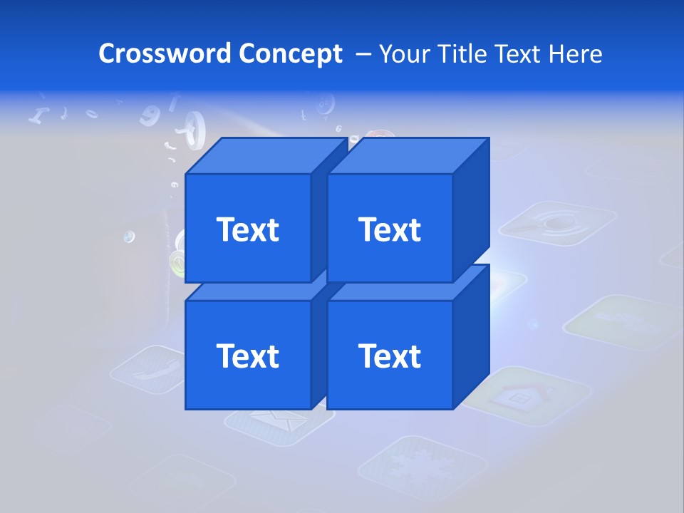 Future Tabletpc Blue PowerPoint Template