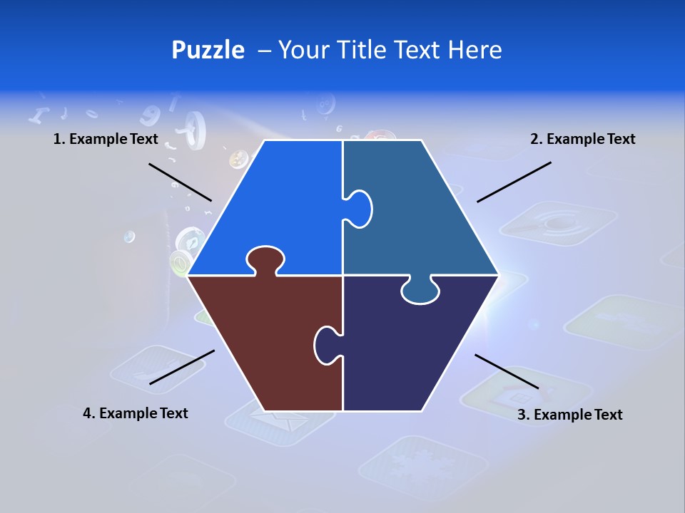 Future Tabletpc Blue PowerPoint Template