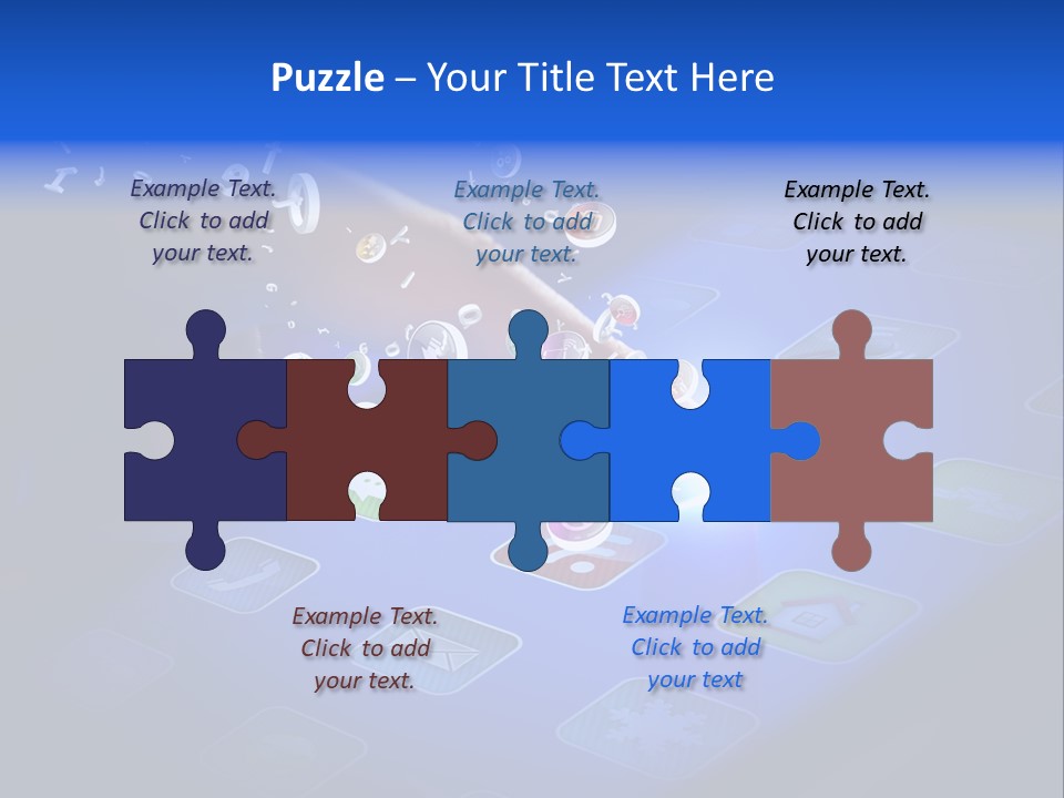 Future Tabletpc Blue PowerPoint Template