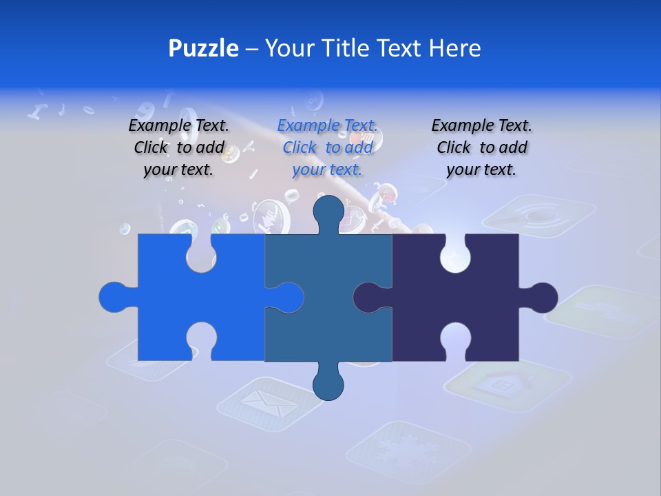 Future Tabletpc Blue PowerPoint Template