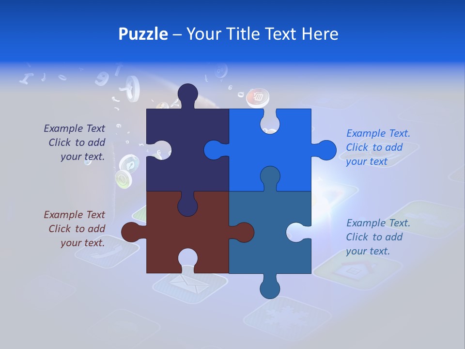 Future Tabletpc Blue PowerPoint Template