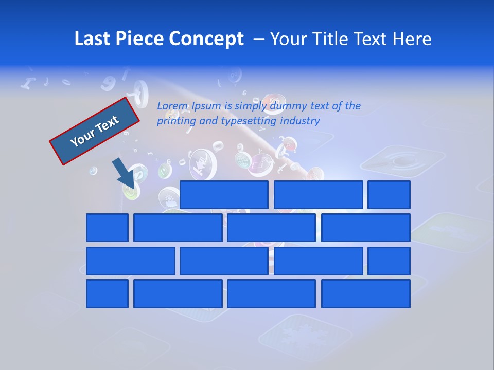 Future Tabletpc Blue PowerPoint Template