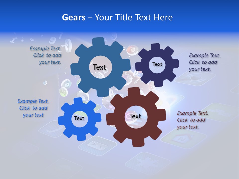 Future Tabletpc Blue PowerPoint Template