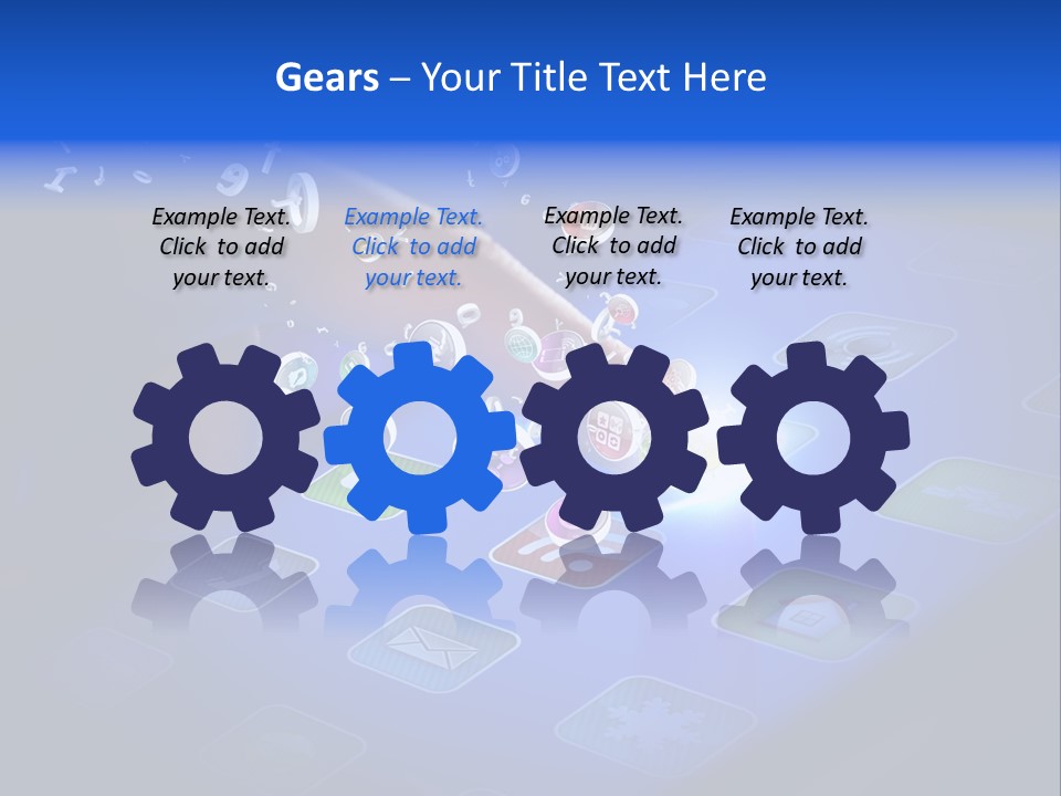 Future Tabletpc Blue PowerPoint Template