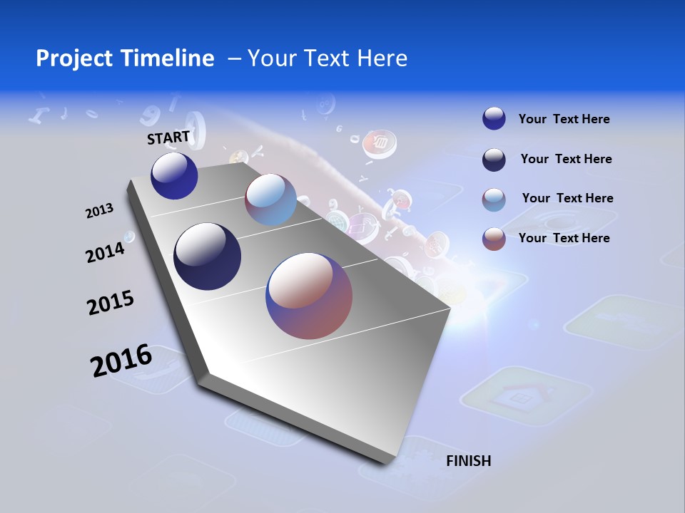 Future Tabletpc Blue PowerPoint Template
