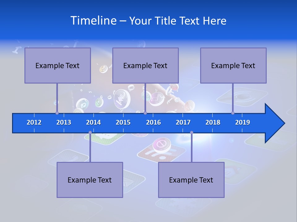 Future Tabletpc Blue PowerPoint Template