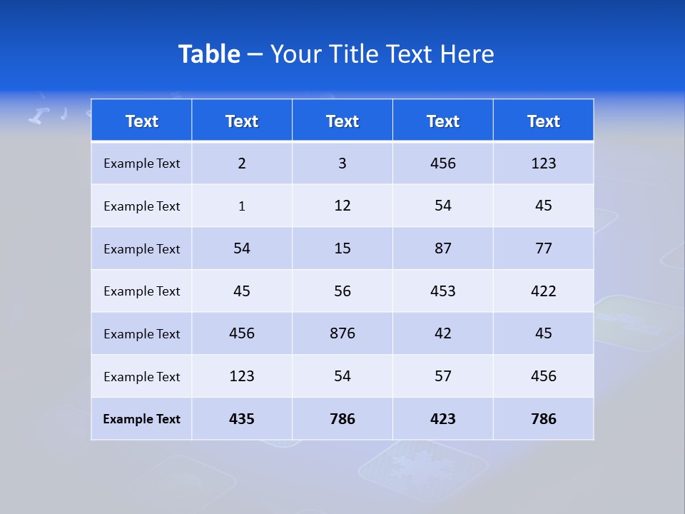 Future Tabletpc Blue PowerPoint Template