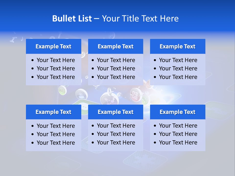 Future Tabletpc Blue PowerPoint Template