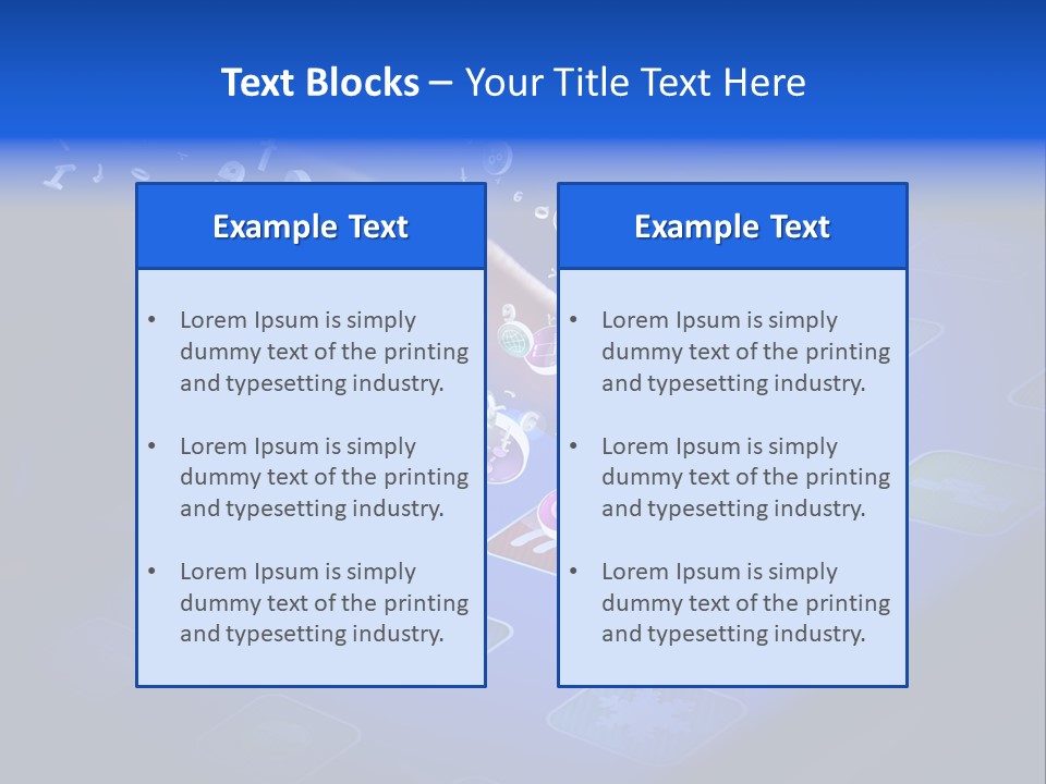 Future Tabletpc Blue PowerPoint Template