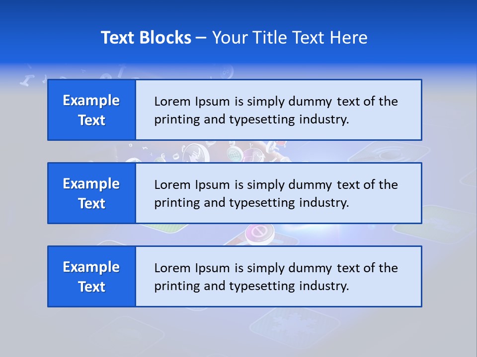 Future Tabletpc Blue PowerPoint Template