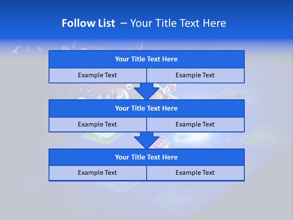 Future Tabletpc Blue PowerPoint Template